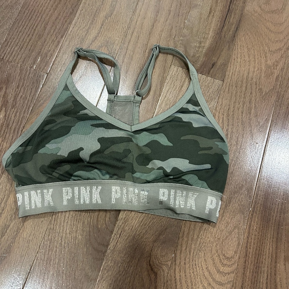 Camo VS Pink Sports Bra Size XS